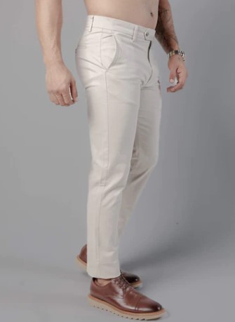 CALÇA ALFAIATARIA SLIM ROMA BEGE