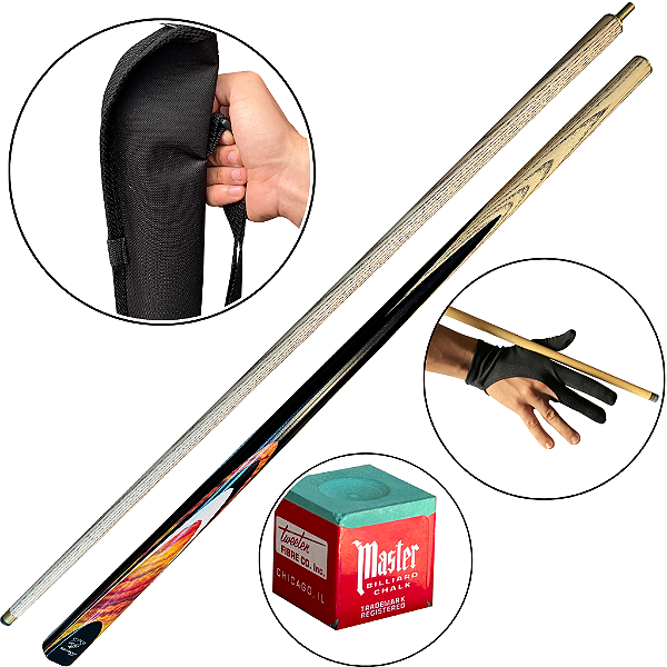 Taco De Sinuca Profissional Montante Fire Importado