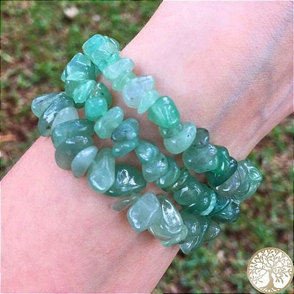 Pulseira de Quartzo Verde (cascalho)