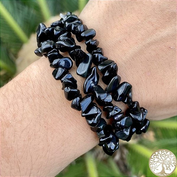 Pulseira de Obsidiana (cascalho)