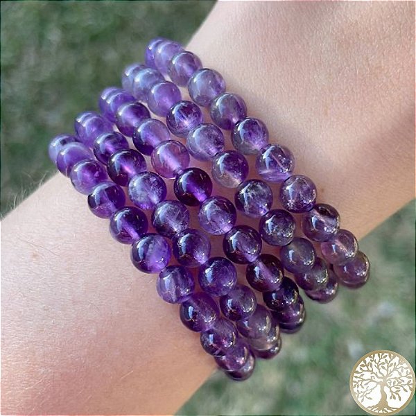 Pulseira de Ametista (esfera)