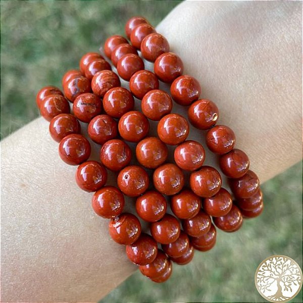 Pulseira de Jaspe Vermelho (esfera)