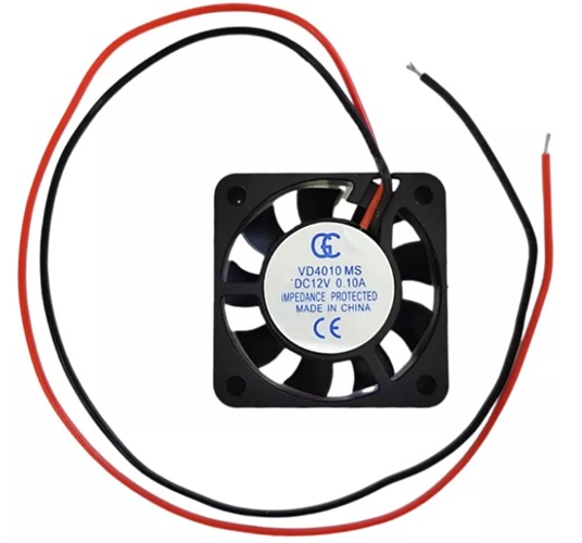 Ventilador 40x40x10 mm (ventoinha) 12vdc