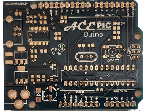 Placa ACEPIC DUINO para montagem (acompanha esquema elétrico)