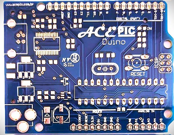 Placa ACEPIC DUINO para montagem (acompanha esquema elétrico)