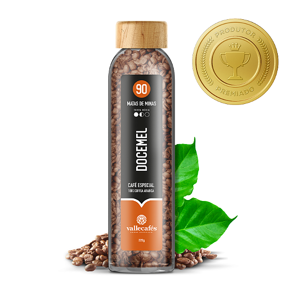 Café Especial Docemel 90 Pontos - Garrafa 220g