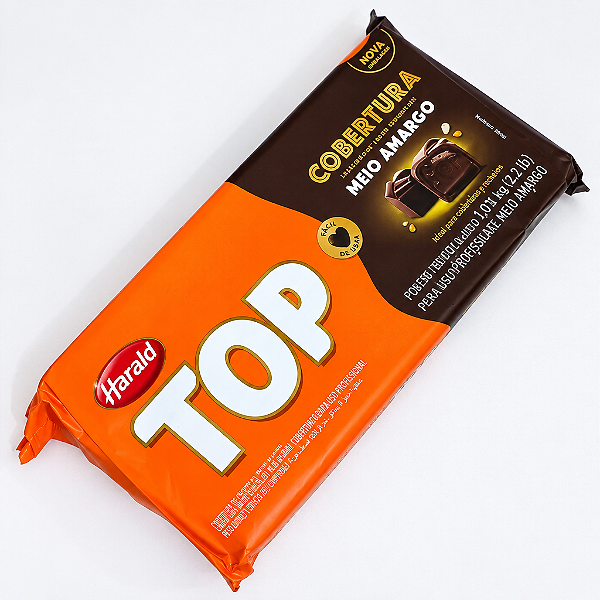 Cobertura Top Meio Amargo Harald 1,01kg