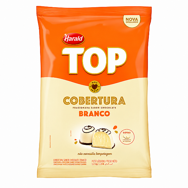 Cobertura Top Gotas Branco 1kg Harald