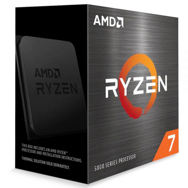 Processador AMD Ryzen 7 5700x, 3.4 Ghz (4.6 Ghz turbo), 8 - Cores, 16 - Threaders, AM4 sem video integrado - 100-100000926WOF