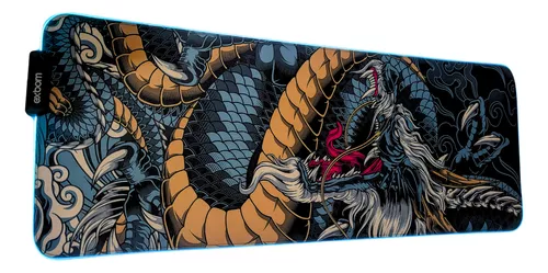 MousePad Dragão Azul RGB Usb 80x30cm