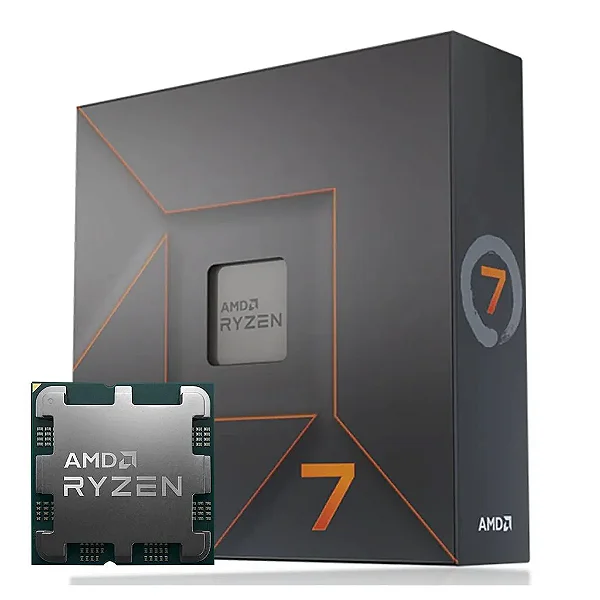 Processador Amd Ryzen 7 7700x 4.5ghz (turbo 5.4ghz) 32mb Cache Am5 100-100000591wof