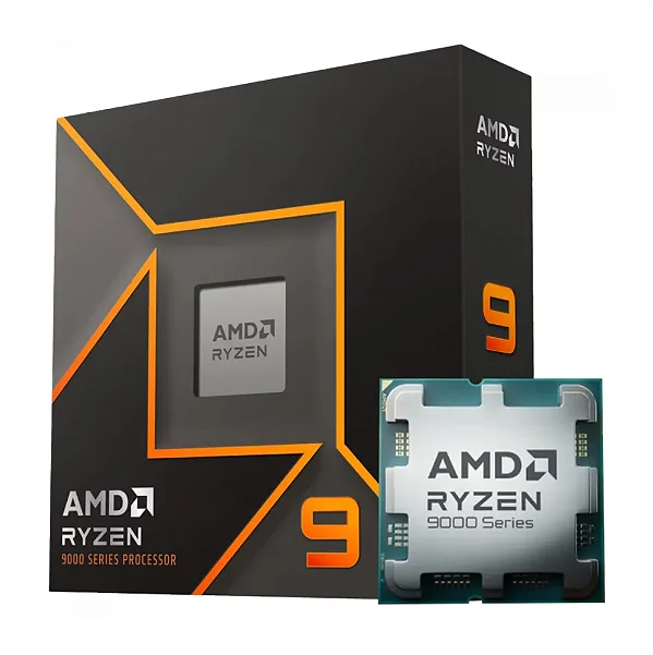 Processador AMD Ryzen 9 9900X, 4.4 GHz (5.6 GHz), Cache 64 MB, 12 Núcleos, 24 Threads, AM5 - 100-100000662WOF