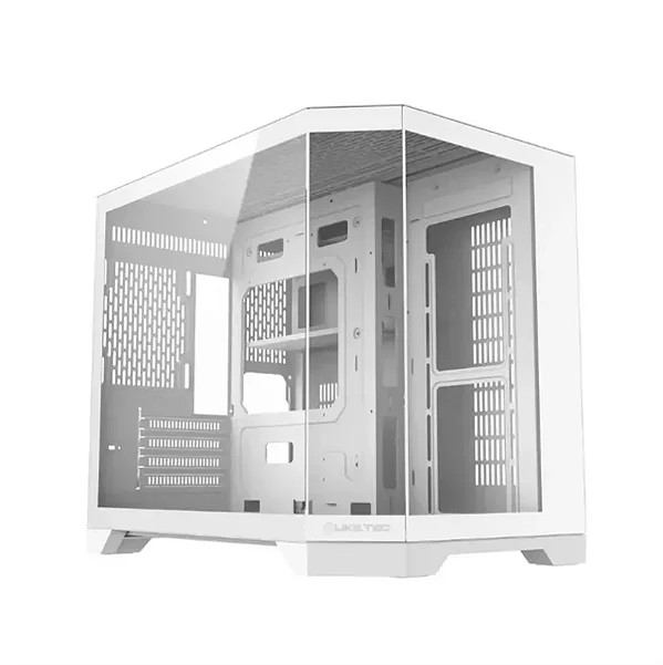 GABINETE GAMER LIKETEC ILUSION SNOW, MID-TOWER, LATERAL/FRONTAL VIDRO TEMP, S/ FAN, WHITE - LC-CB2X2-ILUSION-2113