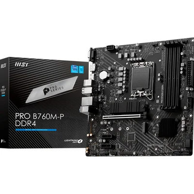 PLACA MAE MSI PRO B760M-P DDR4, SOCKET LGA 1700, CHIPSET B760, 911-7ED02-006