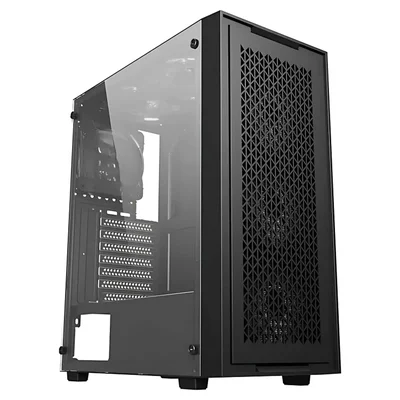 GABINETE GAMER BG-050 X-FRAME PRETO BLUECASE - MICRO ATX - LATERAL EM VIDRO