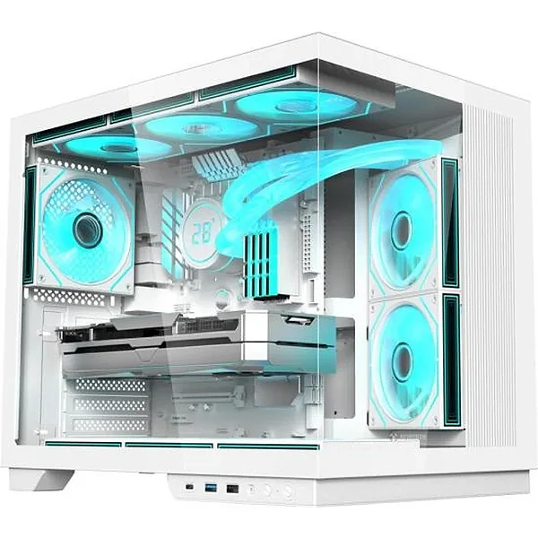 Gabinete Gamer Fortrek Clarity Max Branco sem fans