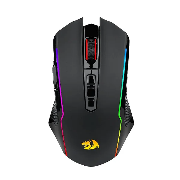 Mouse Gamer Redragon Nix, RGB, 10000DPI, 9 Botoes, Wireless, Preto, M914-RGB