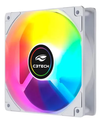 KIT FAN CONTROLADORA BRANCO RGB 6 UNIDADE F9-L260RGB C3TEC