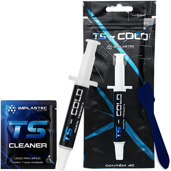PASTA TÉRMICA 4G TS-COLD - CONDUTIVIDADE 10,5 W/m.k