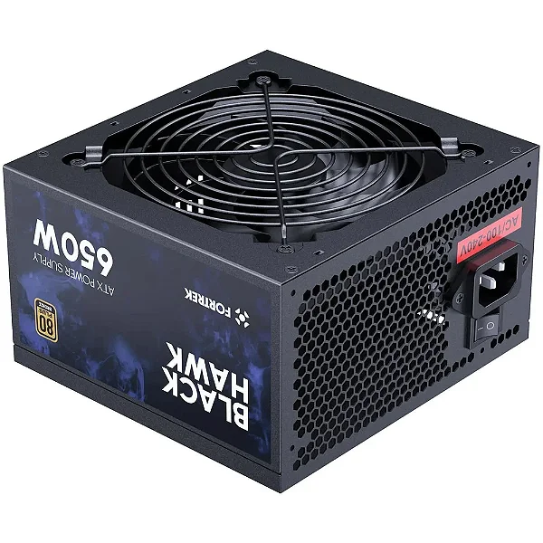 Fonte Gamer Atx Fortrek Black Hawk 650w 80 Plus Bronze Pfc Ativo