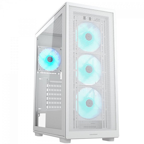 GABINETE COUGAR BRANCO AIRFACE PURE  RGB COM 4 FAN