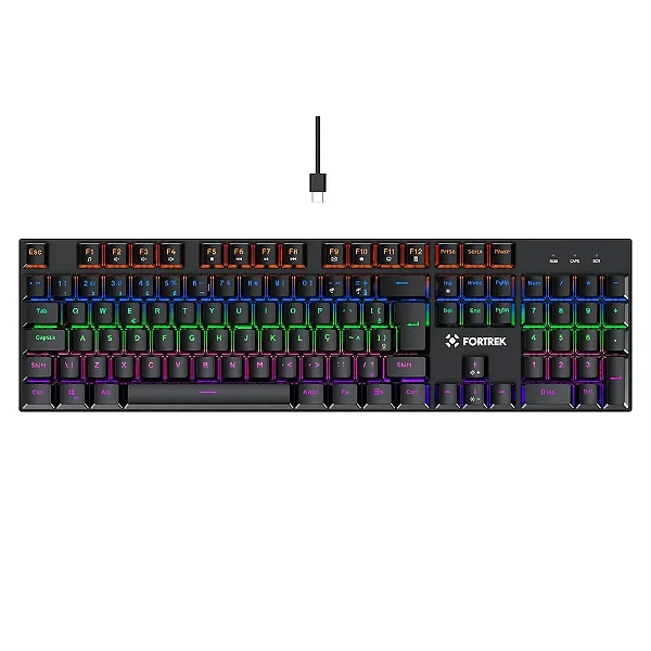 Teclado Gamer Mecânico Fortrek Gravity 100 Fullsized Switch Outemu Red B