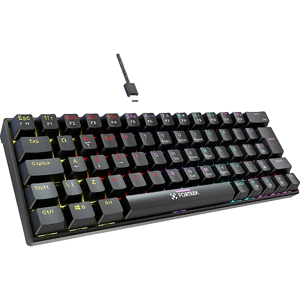 Teclado Gamer Mecânico Fortrek Gravity 65 Compact Switch Outemu Red B
