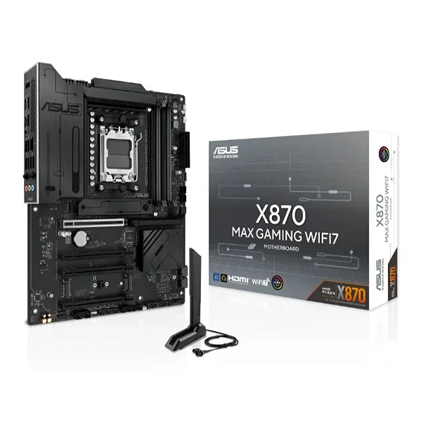 Placa Mãe Asus X870 Max Gaming Wifi7, Amd Am5, Atx, Wf/blt, Ddr5 - X870 Max Gaming Wifi7