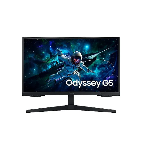 MONITOR SAMSUNG 27" CURVO GAMER ODYSSEY G5 LED/VA QHD 165HZ 1MS HDMI DISPLAYPORT USB-C VESA - LS27CG552ELMZD