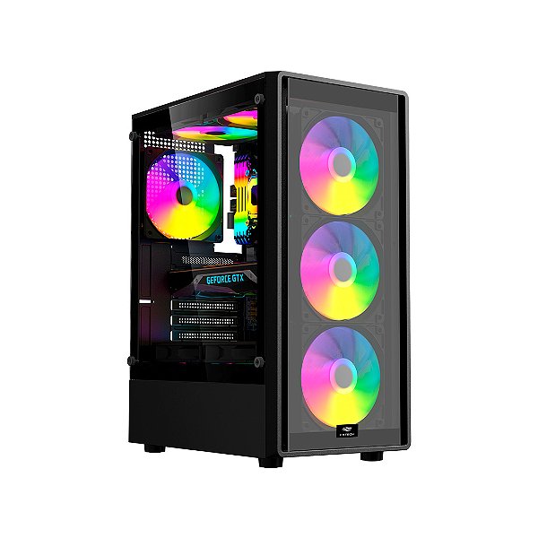 GABINETE GAMER MT-G140BK C3TECH SEM FAN
