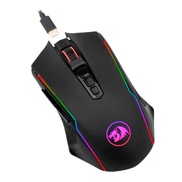 MOUSE GAMER REDRAGON RANGER LITE PRETO S/FIO