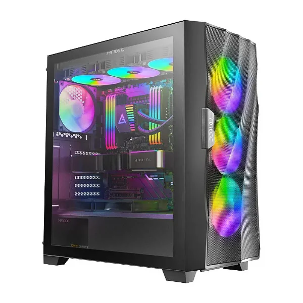 Gabinete Antec Df700 Flux, Preto, Mid-tower, Vidro Lateral 4 fans