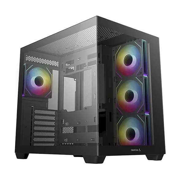 GABINETE GAMER DEEPCOOL CG530 PRETO COM 4 FANS R CG530-BKADA4-G-1