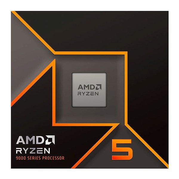 Processador AMD Ryzen 5 9600X, 3.9 GHz (5.4 GHz), Cache 32 MB, 6 Núcleos, 12 Threads, AM5 - 100-100001405WOF