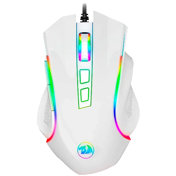 Mouse gamer Redragon - Griffin Lunar White - RGB Chroma Mk.II, Pixart PAW3212, Polling Rate: 1000Hz