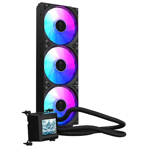 WATER COOLER KALKAN AURA LCD 360MM ARGB PRETO KLK00103