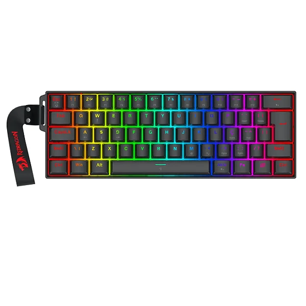 TECLADO GAMER REDRAGON FIZZ MAGNETIC RGB K617RGB-MP-PT PTO