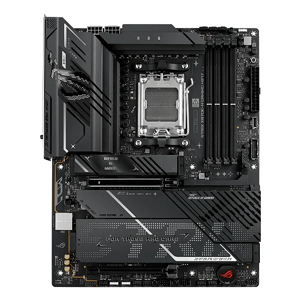 Placa Mãe ASUS ROG STRIX X870E-H GAMING WIFI7, AMD AM5, ATX, DDR5, Wi-fi 7, Bluetooth, Preto - 90MB1M90-M0EAY0