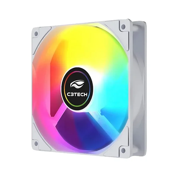 KIT FAN CONTROLADORA BRANCO RGB 5 UNIDADE F9-L260RGB C3TEC