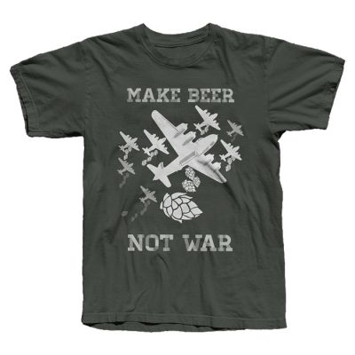 Camiseta Make Beer Not War (Verde)