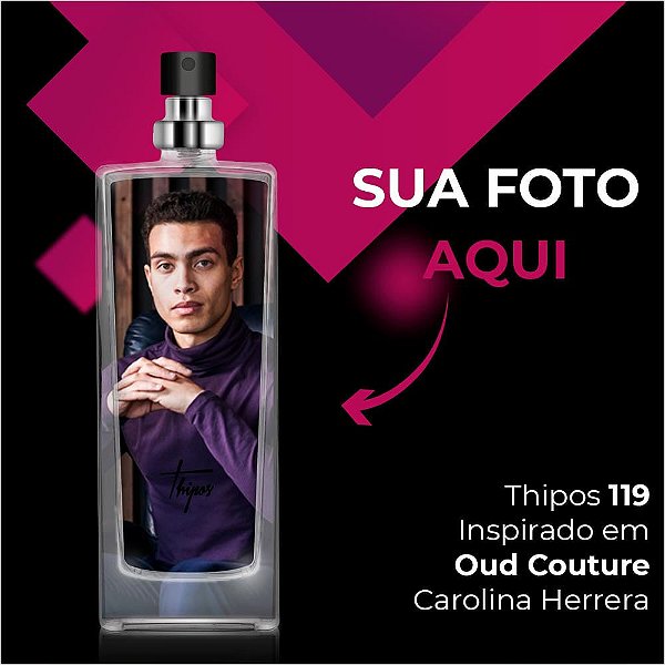 119 - Oud Couture - Carolina Herrera (55ml) - Com sua Foto