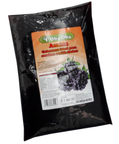 Cobertura de Amora com fruta Bag 1.25KG