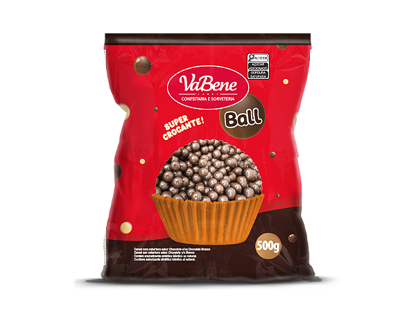 Cereal Mega Com Cobertura Sabor Chocolate Ao Leite 500g - Vabene