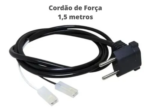 Cabo De Força Para Geladeira E Lava Roupa 1,50 Mt Universal