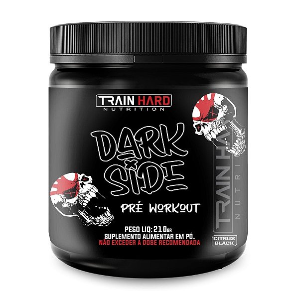 Dark Side Pré Treino 210g Train Hard Nutrition | Energia Extrema, Foco e Queima de Gordura | Beta Alanina + Termogênico