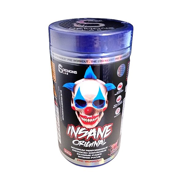 Insane Original 300g Pré Treino - Diversos Sabores - Pre Workout Demons Lab