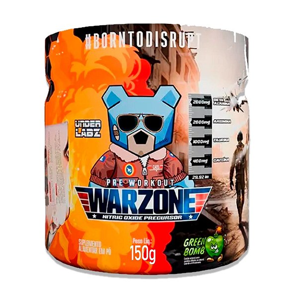 Warzone Pre Workout 150g Diversos Sabores - Under Labz Pré Treino