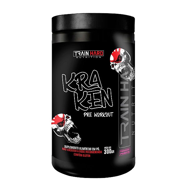 Kraken Pré Workout 300g Train Hard Nutrition | Pré Treino para Energia Extrema, Foco e Pump Muscular
