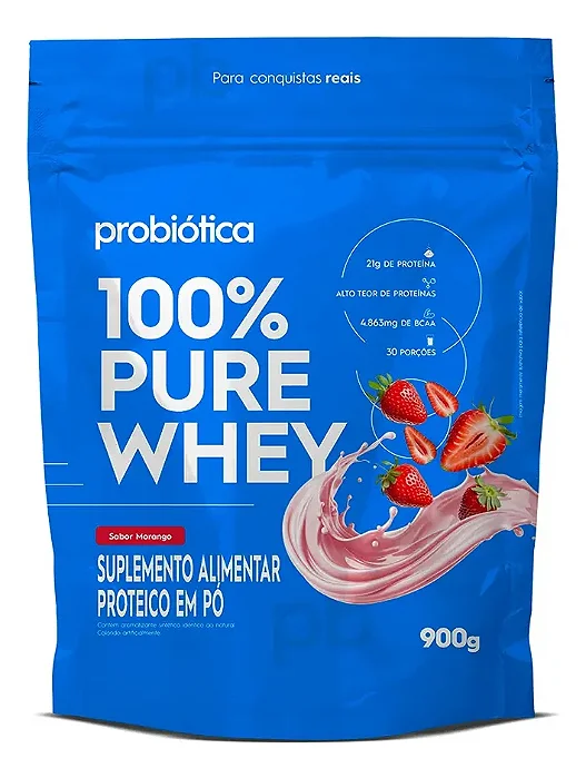100% Pure Whey Protein Concentrado Refil 900g - Probiotica