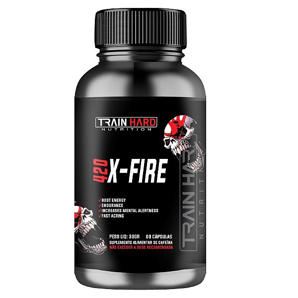 420 X-Fire 60 Cápsulas - Termogênico Train Hard Nutrition